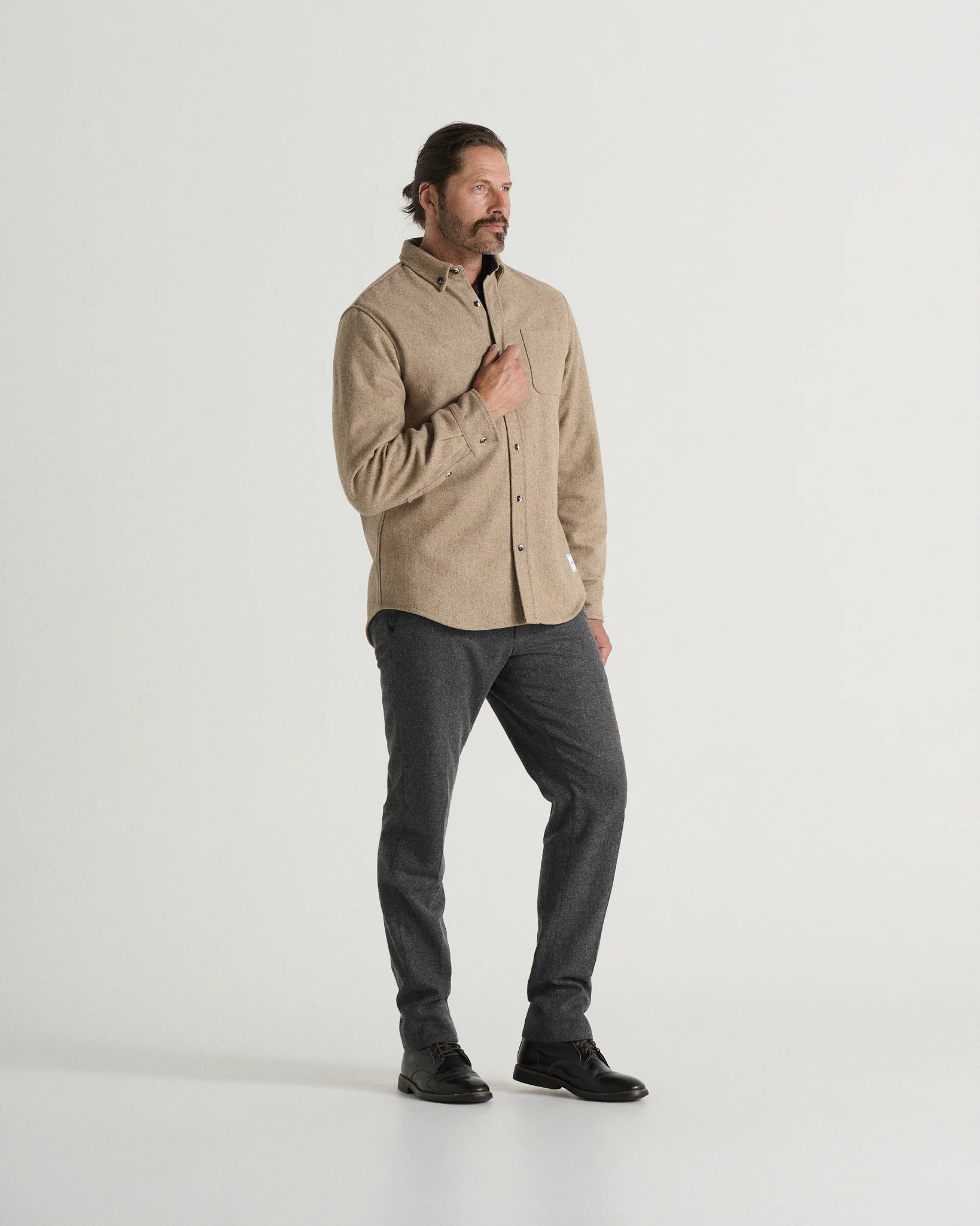 The Modern Melton Wool Shirt (600GSM) - Image 10