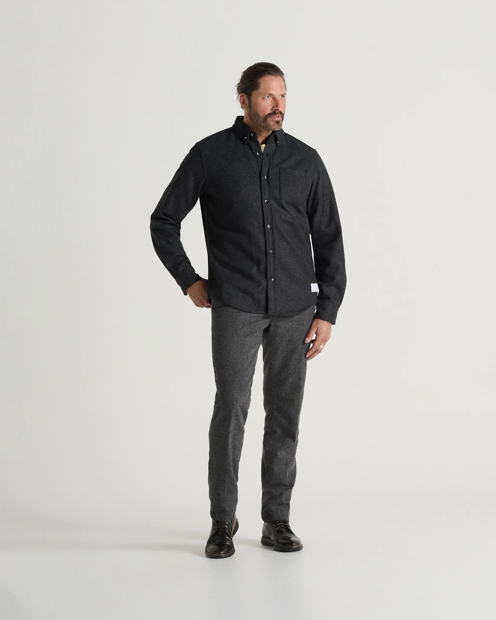 The Modern Melton Wool Shirt (600GSM) - Image 19