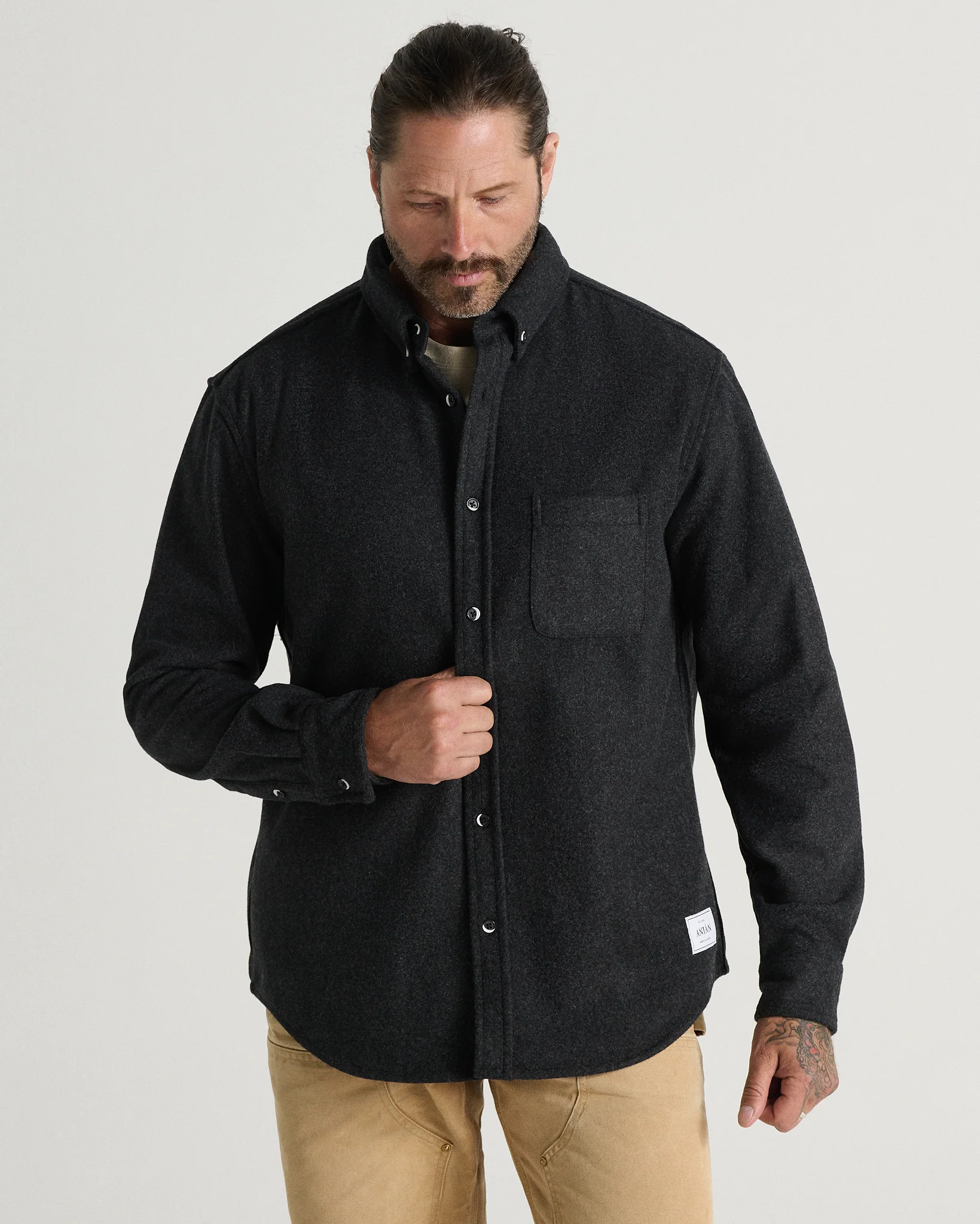 The Modern Melton Wool Shirt (600GSM) - Image 21