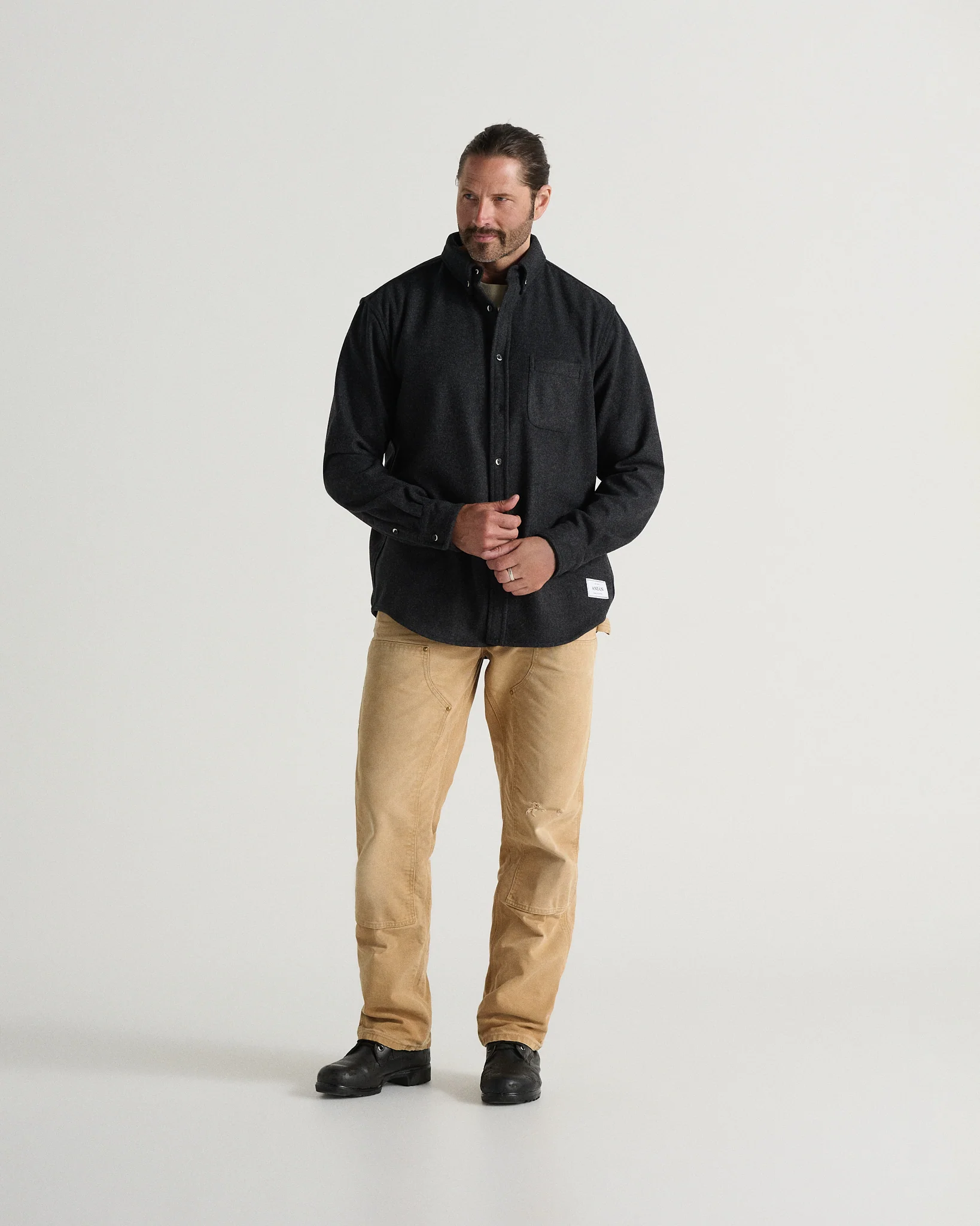 The Modern Melton Wool Shirt (600GSM) - Image 22