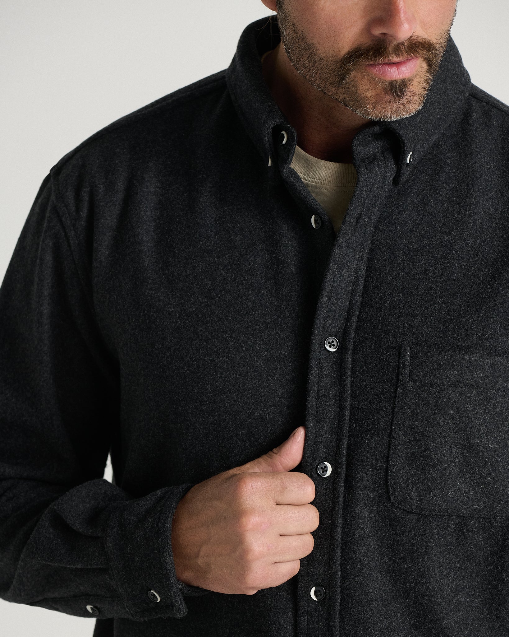 The Modern Melton Wool Shirt (600GSM) - Image 23