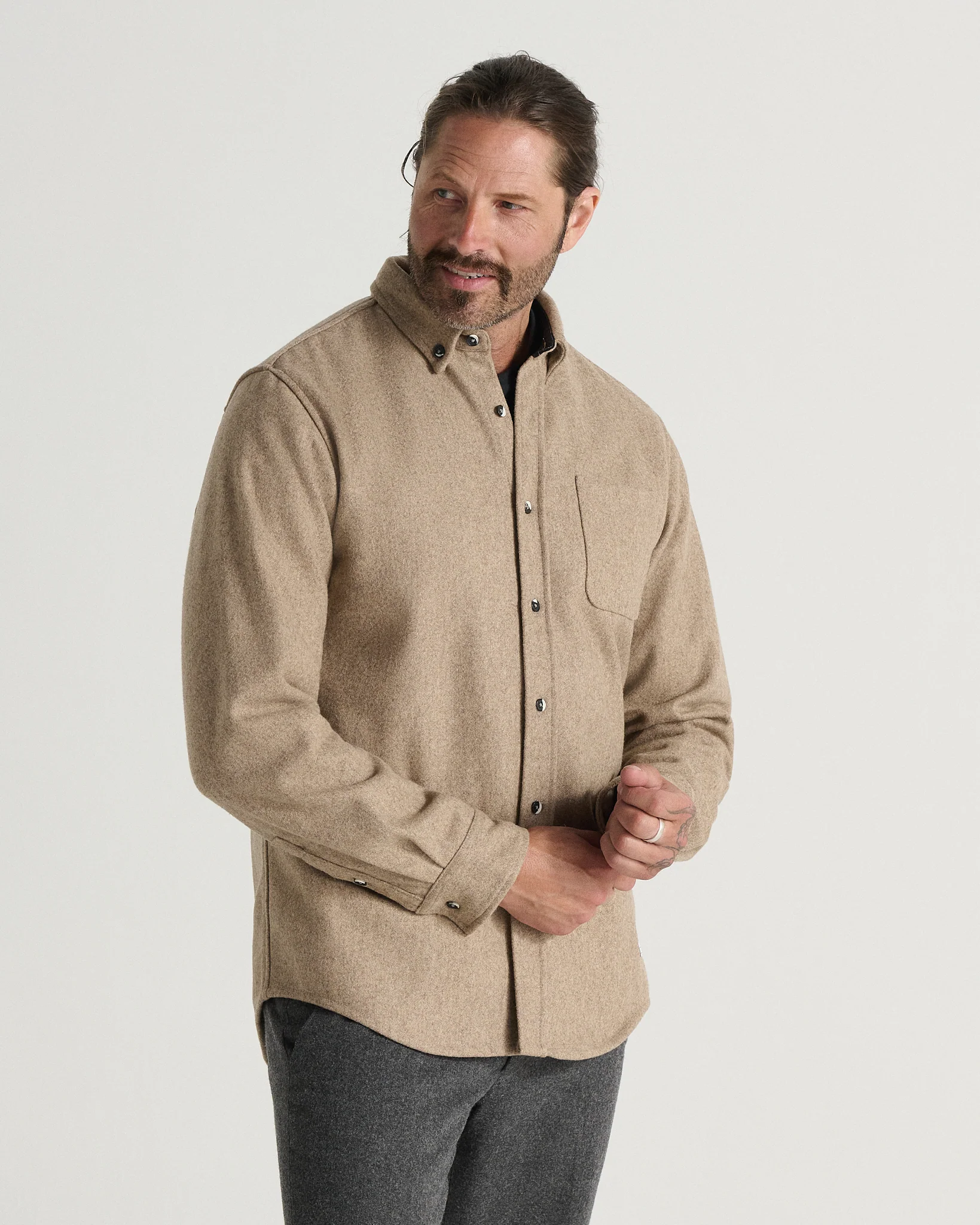 The Modern Melton Wool Shirt (600GSM) - Image 7