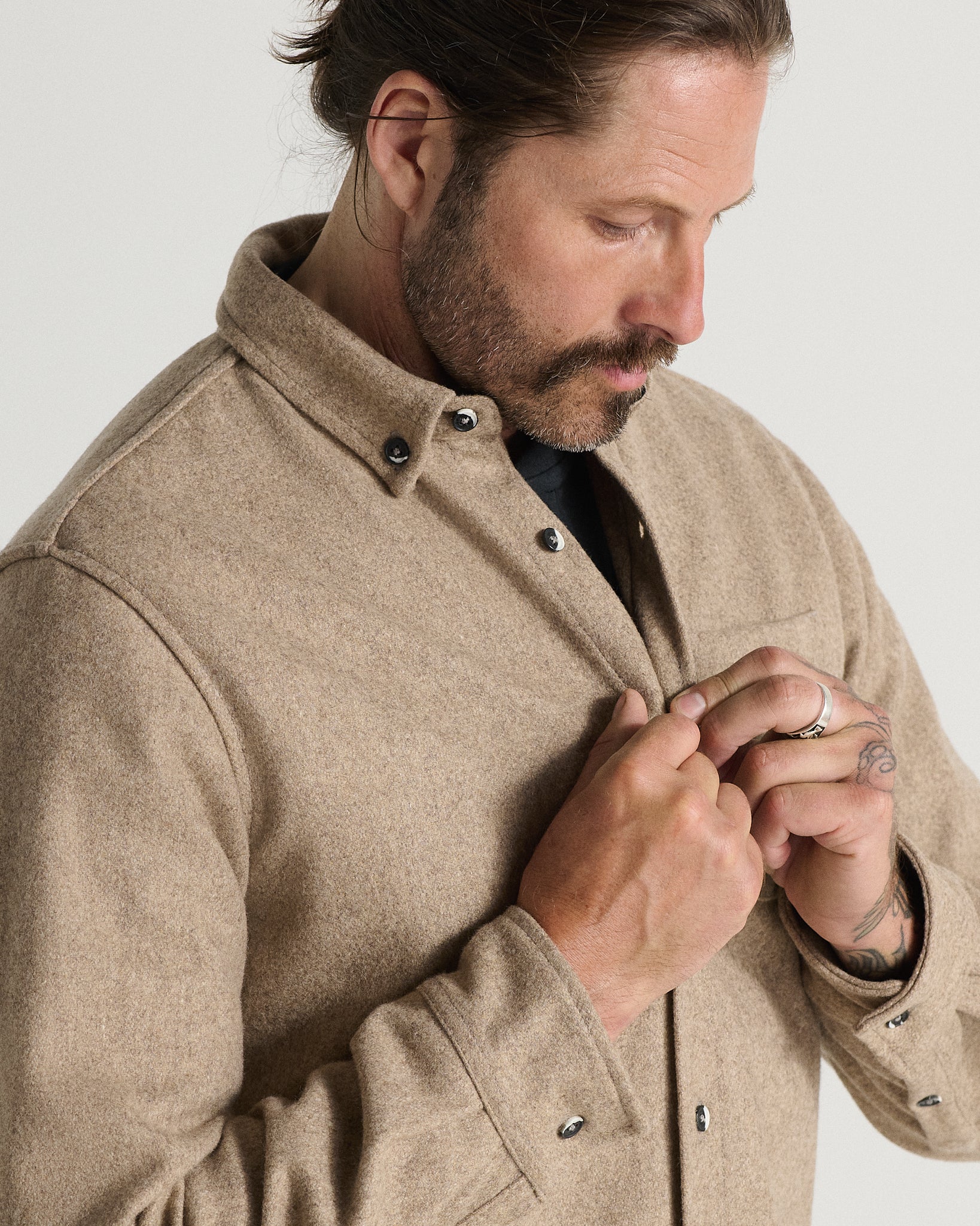 The Modern Melton Wool Shirt (600GSM) - Image 9