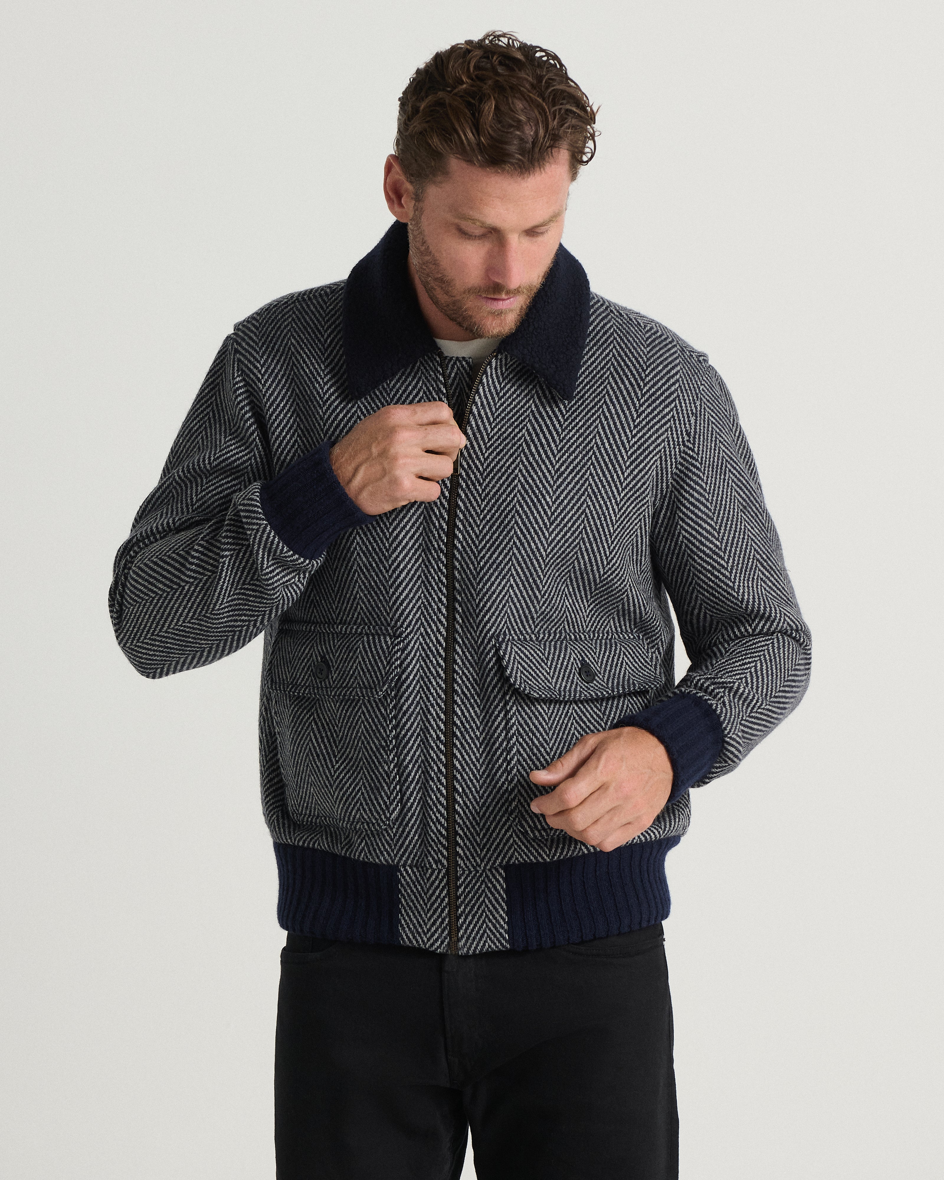 The Herringbone Flight Jacket - Image 3