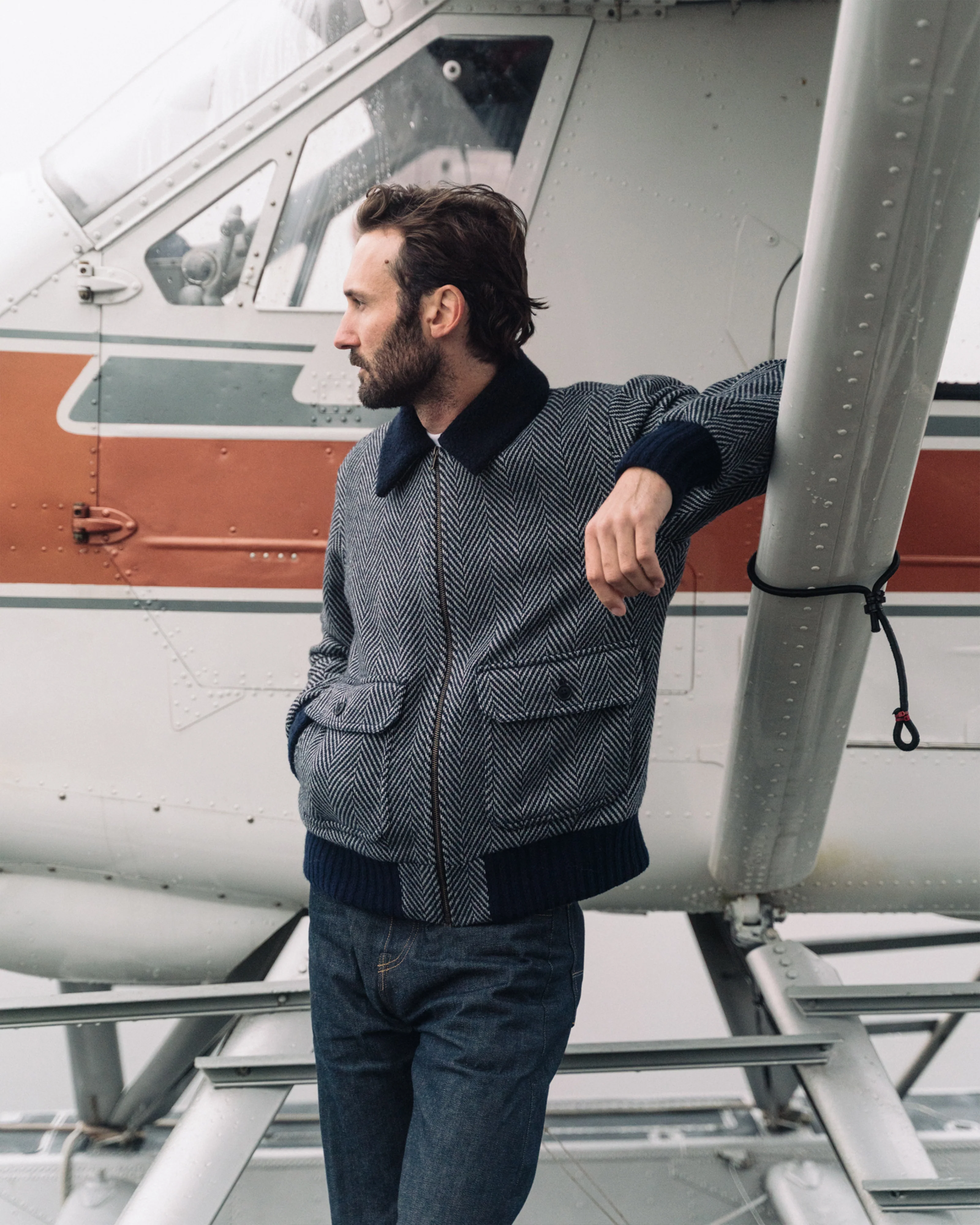 The Herringbone Flight Jacket - Image 4