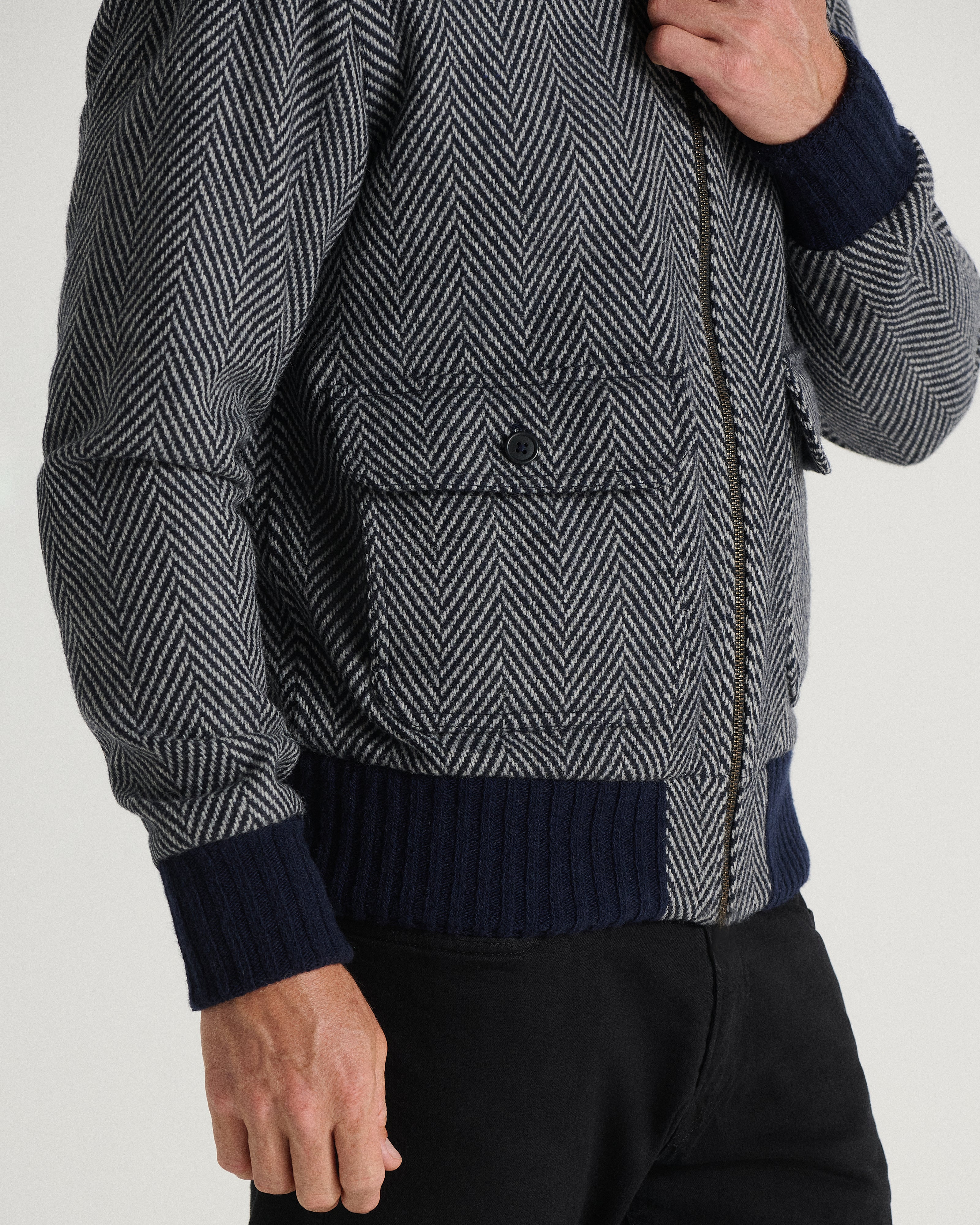 The Herringbone Flight Jacket - Image 5