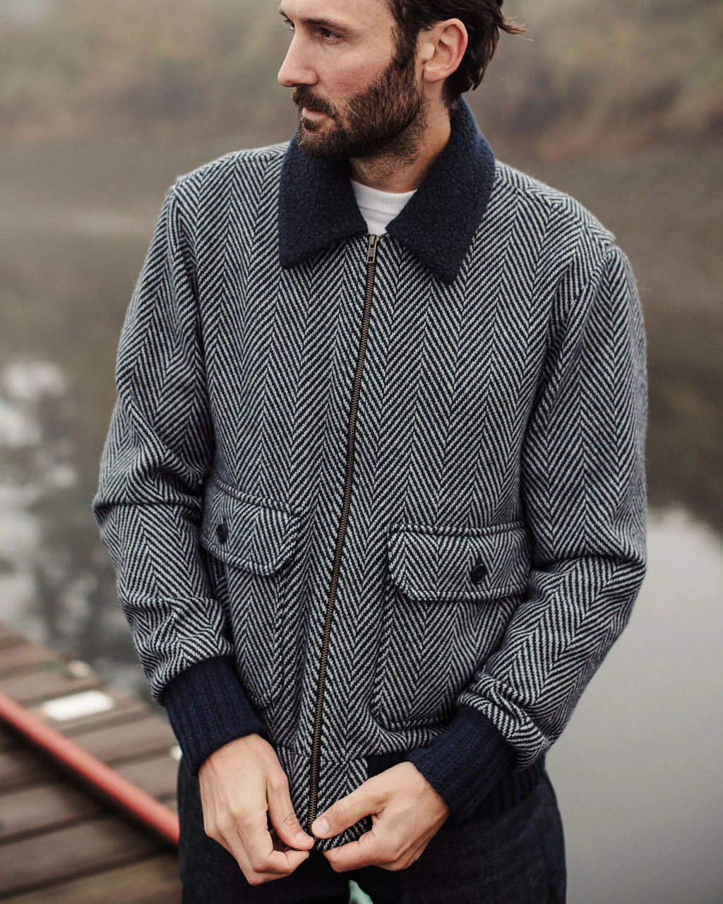 The Herringbone Flight Jacket - Image 8