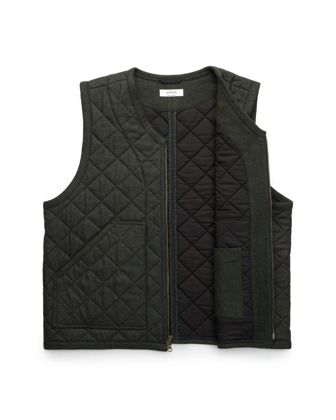 The Quilted Wool Vest (M) - Image 12
