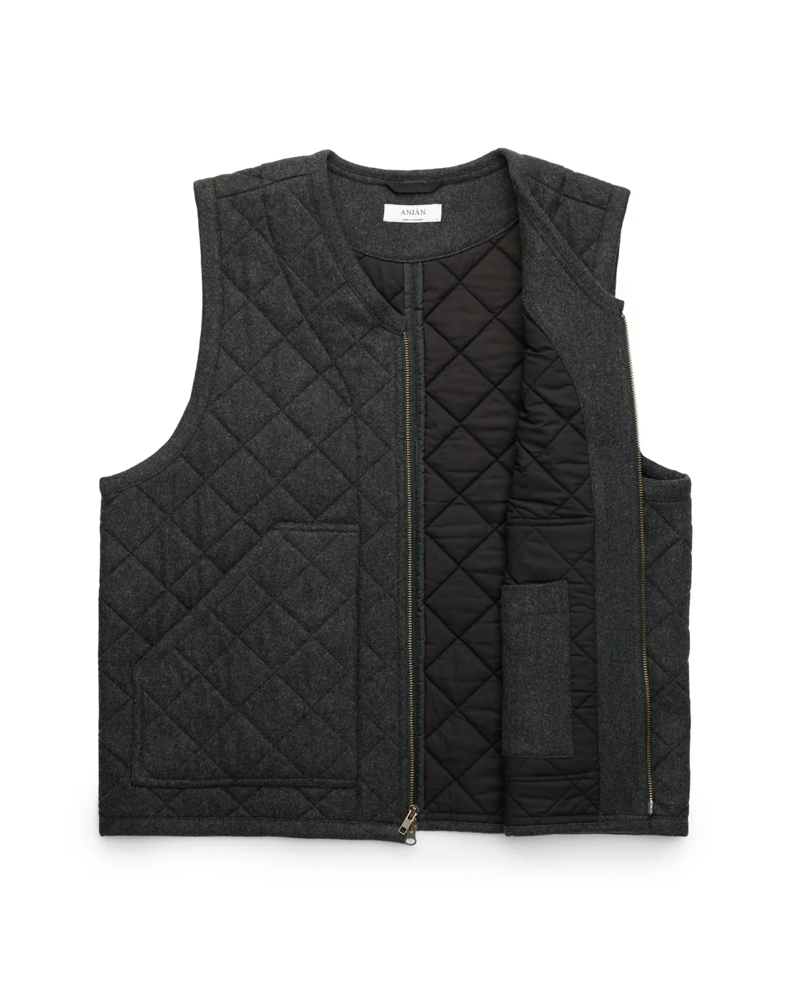 The Quilted Wool Vest (M) - Image 5