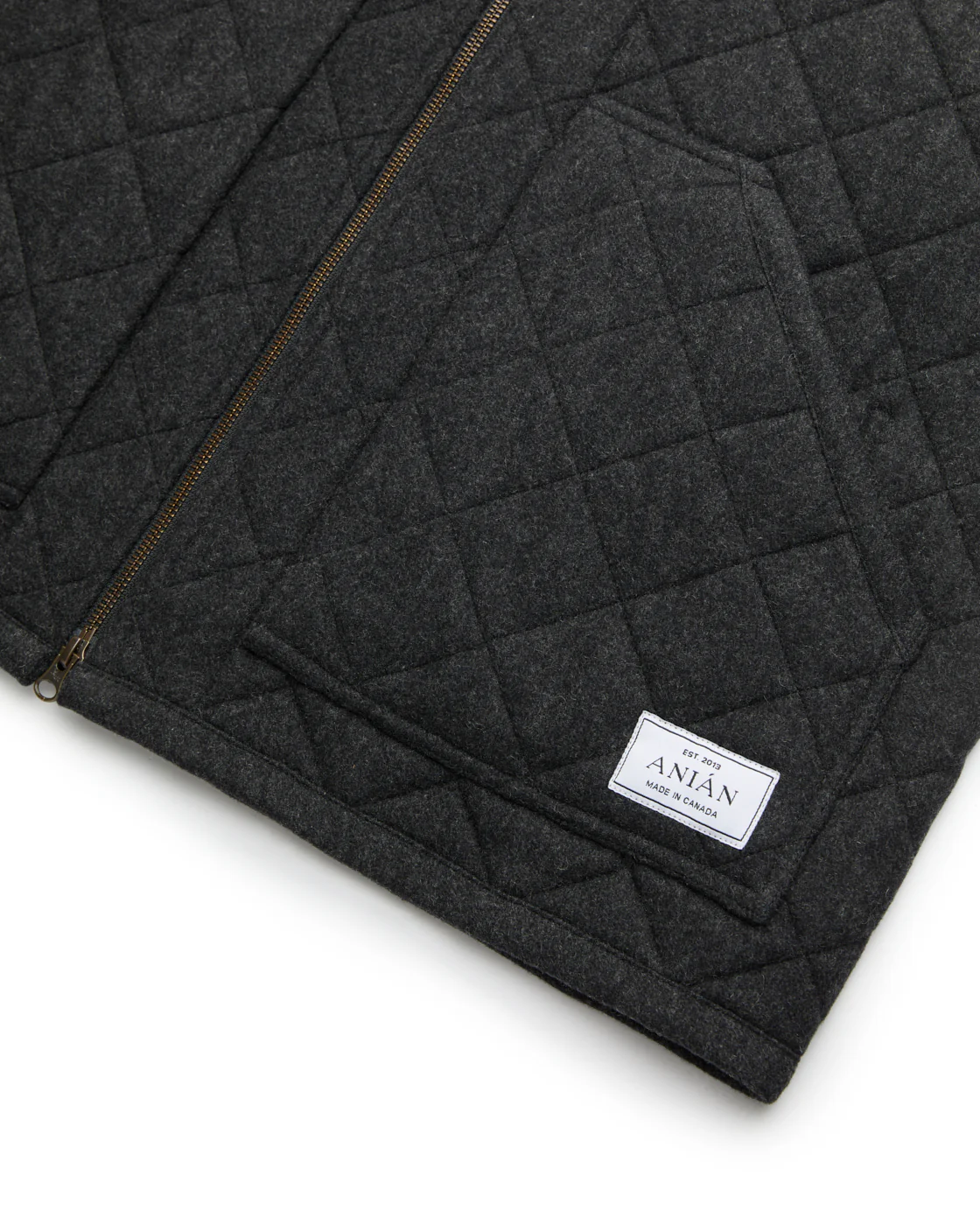 The Quilted Wool Vest (M) - Image 6