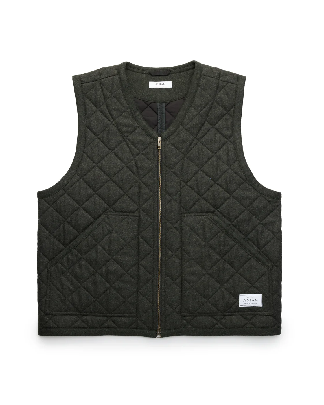 The Quilted Wool Vest (M) - Image 7