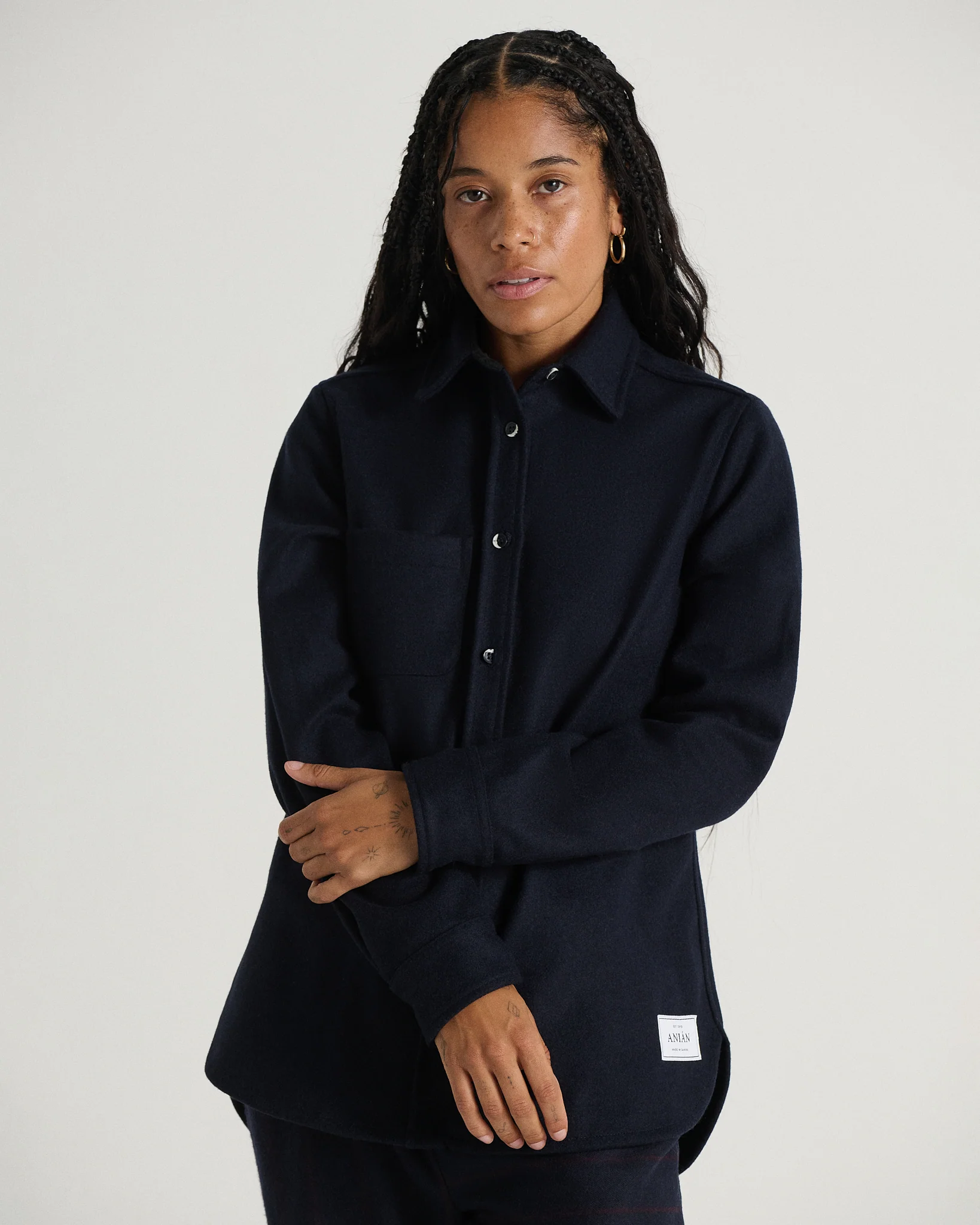The Modern Melton Wool Shirt (600GSM) - Image 35
