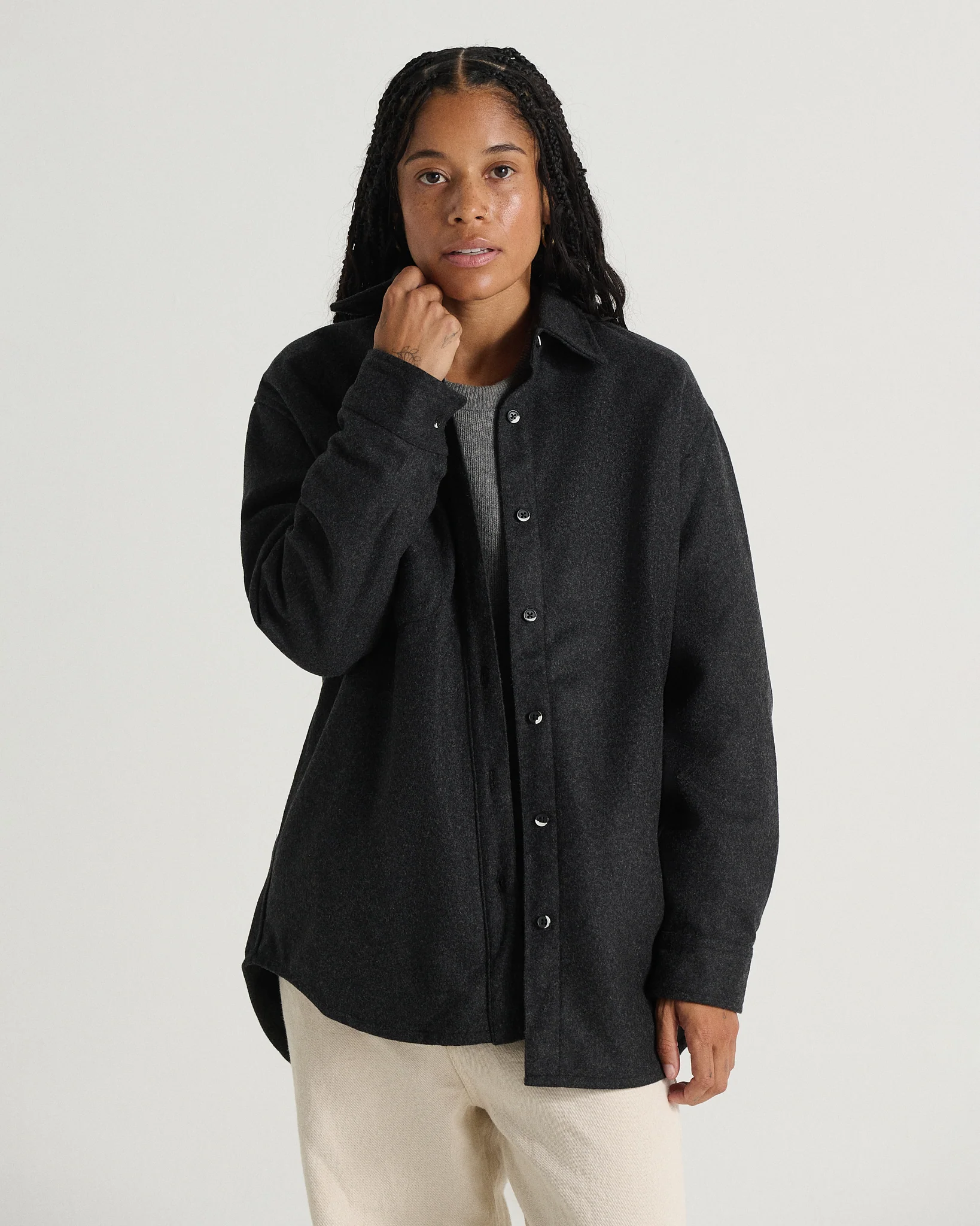The Modern Melton Wool Shirt (600GSM) - Image 9